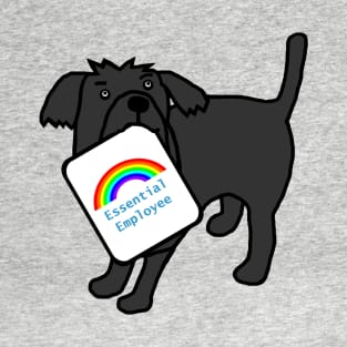 Essential Employee Rainbow and Dog T-Shirt